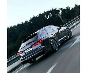Oneway Rear Diffuser compatible with Audi A6 S-Line/S6 C8 (Sedan/Avant) 2018- - Gloss black
