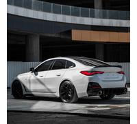 Oneway Rear Diffuser compatible with BMW 4-Series G26 M-Pack/M440i 2021- (with double round or oval exhaust trims) - Gloss black