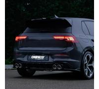 Oneway Rear Diffuser compatible with Volkswagen Golf VIII HB 3/5-doors 2020-2024 & FL 2024- ex Ti/GTD/GTE/R/R-Line - Gloss black