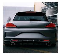 Oneway Rear Diffuser compatible with Volkswagen Scirocco R Facelift 2014-2017 - Gloss black