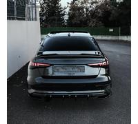 Oneway Rear Side Diffusors compatible with Audi A3 (8Y) Sedan 2020-2024 excl. S-Line/S3/RS3 - Gloss black