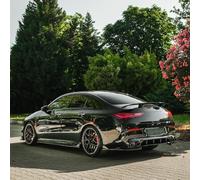 Oneway Rear Side Diffusors compatible with Mercedes CLA (C118/X118) Coupe/Shooting Brake CLA35/CLA45 AMG Aero Pack 2019-2023 - Gloss black