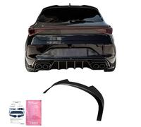 Oneway Roof Spoiler (Cap) compatible with Seat Leon IV HB FR & Cupra Leon HB 2020- - Gloss black