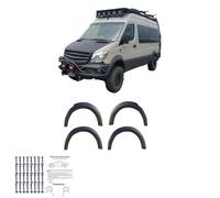 Oneway Set Fender Flares compatible with Mercedes Sprinter W906 Facelift 2014-2018 - Matt black