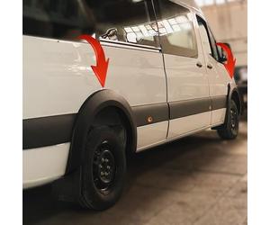 Oneway Set Fender Flares compatible with Mercedes Sprinter W907 2018- - Matt black