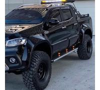 Oneway Set Fender Flares compatible with Mercedes X-Class W470 2017- (Jumbo) - Gloss black