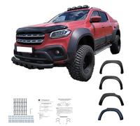 Oneway Set Fender Flares compatible with Mercedes X-Class W470 2017- (Jumbo) - Matt black