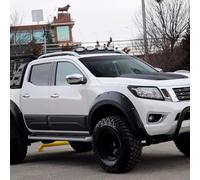Oneway Set Fender Flares compatible with Nissan Navara NP300 (D23) 2014-2017 - Matt black
