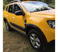 Oneway Set Wheel Arch Trims compatible with Dacia Duster II 2018-2024 with Park Assist (Offroad) - Matt black