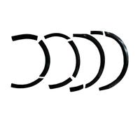Oneway Set Wheel Arch Trims compatible with Volkswagen Transporter T5-T5.1 2003-2015 (Short wheel base/Sliding door left) - Gloss black