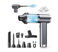 ONEWEST Handheld Vacuum Cleaner, 25000Pa 4 IN 1 Car Vacuum Cleaner Cordless Powerful, 6000mAh USB Rechargeable Portable Handheld Mini Hoover, 150000RPM Air Duster for Car, Home, Pet Hair, PC, Sofa