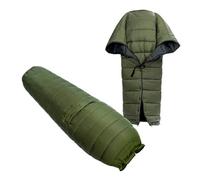 onewind Camping Sleeping Bag for Adults, Wearable Hammock Sleeping Bag Ultralight Backpacking Quilt with Draft Collar and Footbox, Lightweight Portable Camping Quilt Poncho, 78"*54", OD Green