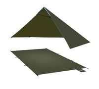 Onewind Ultra-lightweight Shelter and Footprint, Lightweight Poncho Shelter with 4000 mm Waterproof Tent Footprint