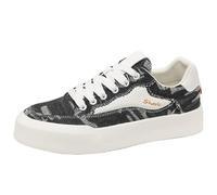 Onewus Men's Textured Denim Low-Tops - Chunky Comfort Sole & Breathable Lining for Urban Commute