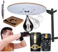 ONEX Adjustable Speed Bag Platform Boxing Speedball Set - Wall Mount Punch Speed Ball with Gloves, - Reflex Training for MMA, Muay Thai, Kickboxing, Fitness & Coordination