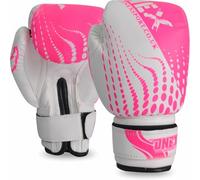 ONEX Boxing Gloves for Kids 6oz Training Punching Sparring Bag Fight Gloves Punch Bag Mitts Muay Thai Kickboxing MMA Martial Arts Workout Juniors Girls and Boys (Pink/White, 6oz)