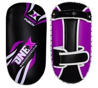 ONEX Curved Muay Thai Kick Pad, Heavy Duty Strike Shield for Boxing, Punching Foot Target MMA Training, Shock Absorbing Gel Foam for Martial Arts and Taekwondo
