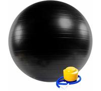 ONEX Extra Thick Exercise Pregnancy Ball | 75 cm Anti-Burst Exercise Ball | Anti-Slip Swiss with Pump for Yoga | Labour, Pilates, Fitness, Stability (Black)