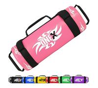 OneX Filled Power Bag - Multi Grip 5 to 30kg Weighted Training Power Sand Bag | Heavy Duty Workout Sandbag | Weighted Slam Bag for Strength Training, HIIT, Home Gym (Pink)