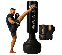 ONEX Free Standing Punch Bag - Heavy Duty Adult Pedestal Stand Boxing Bag for Kickboxing MMA Martial Arts karate Gym & Home Fitness Workout