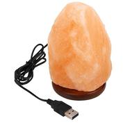 ONEX Himalayan Salt Lamp - Multicolor USB Crystal Night Light with Wooden Base, Handcrafted Natural Rock Lamp for Sleep, Breathing, Home Décor, Desk or Bedroom (USB Natural)