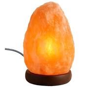 ONEX Himalayan Salt lamp Natural Pink Rock Salt Hand Crafted Wooden Base. (3-4 kg)