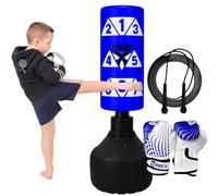 Onex Kids Punch Bag & Gloves Set - 3.5FT Free Standing Boxing Bag for Children Age 4-15 - Indoor/Outdoor Fitness, Training & Active Play