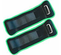 ONEX Neoprene Ankle Weights for Women & Men Legs Weight with Adjustable Strap for Running, Walking, Aerobics, Fitness, Gym, Home Workouts, Pilates & Strength Training (Green/Black 1kg Weight Straps)