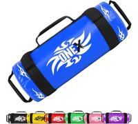 ONEX Power Bag Weighted Sandbag for Strength Training, Functional Fitness, MMA, Boxing, and Home Gym - Durable PU Leather, Secure Grip, Multiple Weights Available (5kg-20kg) (Blue, 20kg)