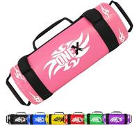 ONEX Power Bag Weighted Sandbag for Strength Training, Functional Fitness, MMA, Boxing, and Home Gym - Durable PU Leather, Secure Grip, Multiple Weights Available (5kg-20kg) (Pink, 20kg)