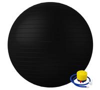 ONEX Pregnancy Ball, Exercise ball Yoga, Birthing, Balance Balls with Pump, Anti-Slip & Anti-Burst, Fitness, Physical Therapy, Gym, Office and Home Exercise 75 cm (BLACK)