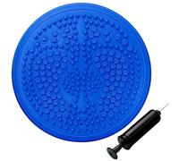 ONEX Wobble Cushion Balance Disc Stability Cushion Balance board Core Trainer for Posture, Fitness, and Rehabilitation Inflatable with Pump Ideal for Office, Gym, and Home (Blue)