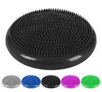 ONEX Yoga Balance wobble board Massage cushion plate Fitness Anti-Slip Surface, Exercise Sliding Plate For Yoga Gym Abdominal Training (Black)