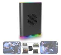 ONEXGPU 2 eGPU Dock With 4TB NVMe 2280 Storage: Oculink Support, AMD Radeon RX 7800M, 12GB GDDR6, 330W Charger, USB-C 4.0, Triple Monitor Display, 4K Gaming - Portable eGPU
