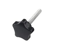 Oneyijun 4 Pcs M6 x 40mm Star Clamping Knob Grip Thumb Screw Head Diameter 38mm Knobs Nut Screws Tightening Thread Replacement Machine Handle