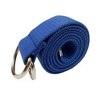 Oneyijun Braided Canvas Belt Women Men Boy Girl with Double Silver Metal D-Ring Buckle Casual Unisex 44.4 Inch Black Blue Camouflage Khaki Light Blue Purple Red Rose White Yellow