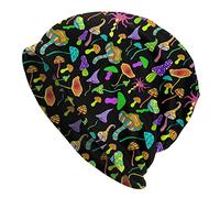 ONEYUAN Mushroom Beanie Chemo Hat Cancer Headwear Knitted Hats Baggy Slouchy Scarf Cap for Adults Women Men-Mushroom1-One Size