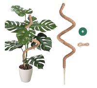 Onezebra 120cm/47in Moss Pole, Moss Pole for Monstera, Plant Supports for Indoor Plants, Bendable Plant Sticks Support for Climbing Plants, Promoting Natural Upward Growth