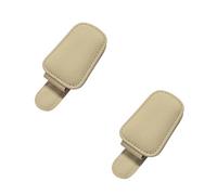 Onezebra 2 Pack Sunglasses Holder for Car, Magnetic Car Sunglasses Holder in Genuine Leather, Eyeglass Clip for Car Visor Accessories, Perfect for Glasses and Ticket Cards
