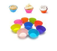 Onezebra 27 Pack Silicone Cupcake Cases, Silicone Muffin Cases, Reusable Nonstick Baking Cups, Dishwasher Safe Silicone Cupcake Moulds for Muffins, Cakes, Ice Creams, and Puddings