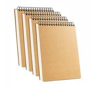 Onezebra 4 Pack A5 Sketch Book, Spiral Sketchbook, 80 Pages/40 Sheets, A5 Sketch Pad,Drawing Pad for memos, Painting and Graffiti