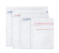 Onezebra 5 Pcs Laundry Bag with Zips, Mesh Laundry Bags, Durable Mesh Washing Machine Bags, Travel Laundry Bag for Washing Delicates, Underwear, Hosiery, Bras, and More (25*30+30*40+40*50+50*60+60*60)
