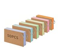 Onezebra Flash Cards, 300 PCS Revision Cards, 125 x 75mm Lined Index Cards with Binder Ring, Colour Record Cards for Student Essentials, Learning, Office Notecards, to-Do List Memo