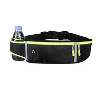 Onezebra Running Bag with Water Bottle, Adjustable Running Belt for Men and Women, Lightweight Waist Pack with Phone Holder, Reflective Strip for Safety, Ideal for Running and Travel
