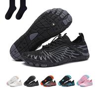 Ongitecoude Grounding Shoes with Copper, Grounding Shoes, Grounding Shoes with Copper, Slip-On Unisex Quick Dry (Black,36)