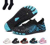 Ongitecoude Grounding Shoes with Copper, Grounding Shoes, Grounding Shoes with Copper, Slip-On Unisex Quick Dry (Blue,42)