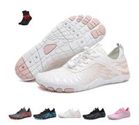 Ongitecoude Grounding Shoes with Copper,Water Shoes,Lightweight Breathable Yoga Barefoot Shoes,Hike Shoe(White,9 UK)