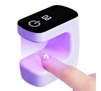 ONGNIUU Mini LED Nail Lamp, 3W LED Nail Lamp, Anti-Fungal Foot Toenail, 2 Timers 30s/60s, USB Charging, Travel Gels Nails Light Valentine Mother's Day Gift