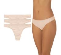 OnGossamer Women's Cabana Cotton Hip G 3 Pack, Champagne, XS-S