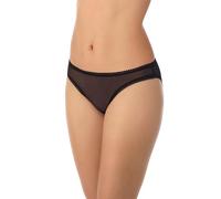 OnGossamer Women's Mesh Low-Rise Bikini Panty,Black,Large